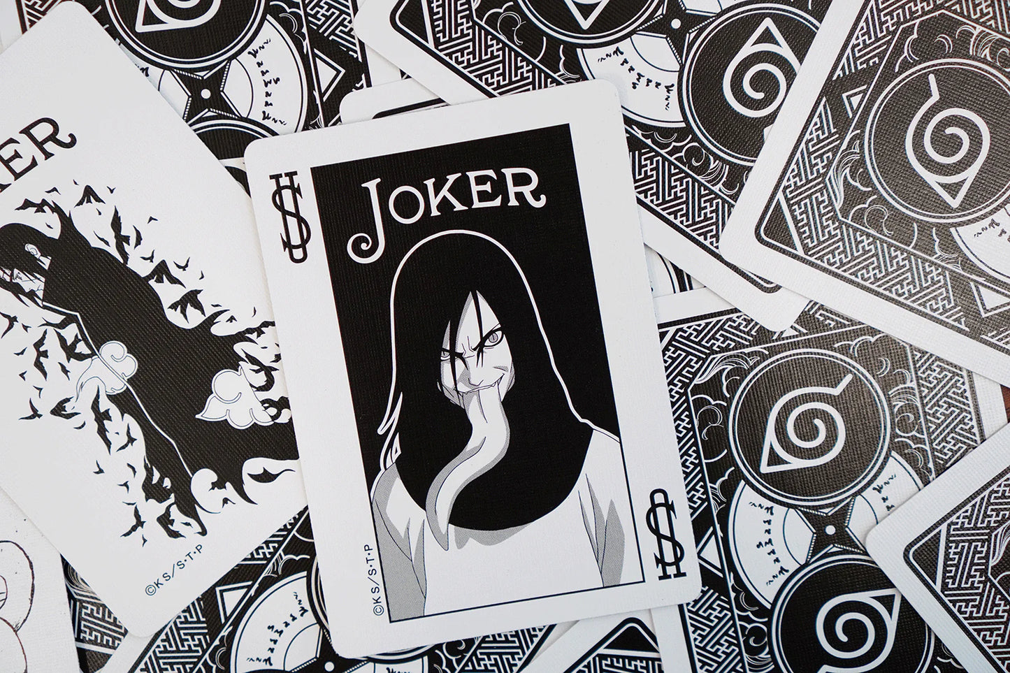 Baraja Naruto Shippuden - Bicycle Naipe Inglés Poker Premium Negro Inglés
