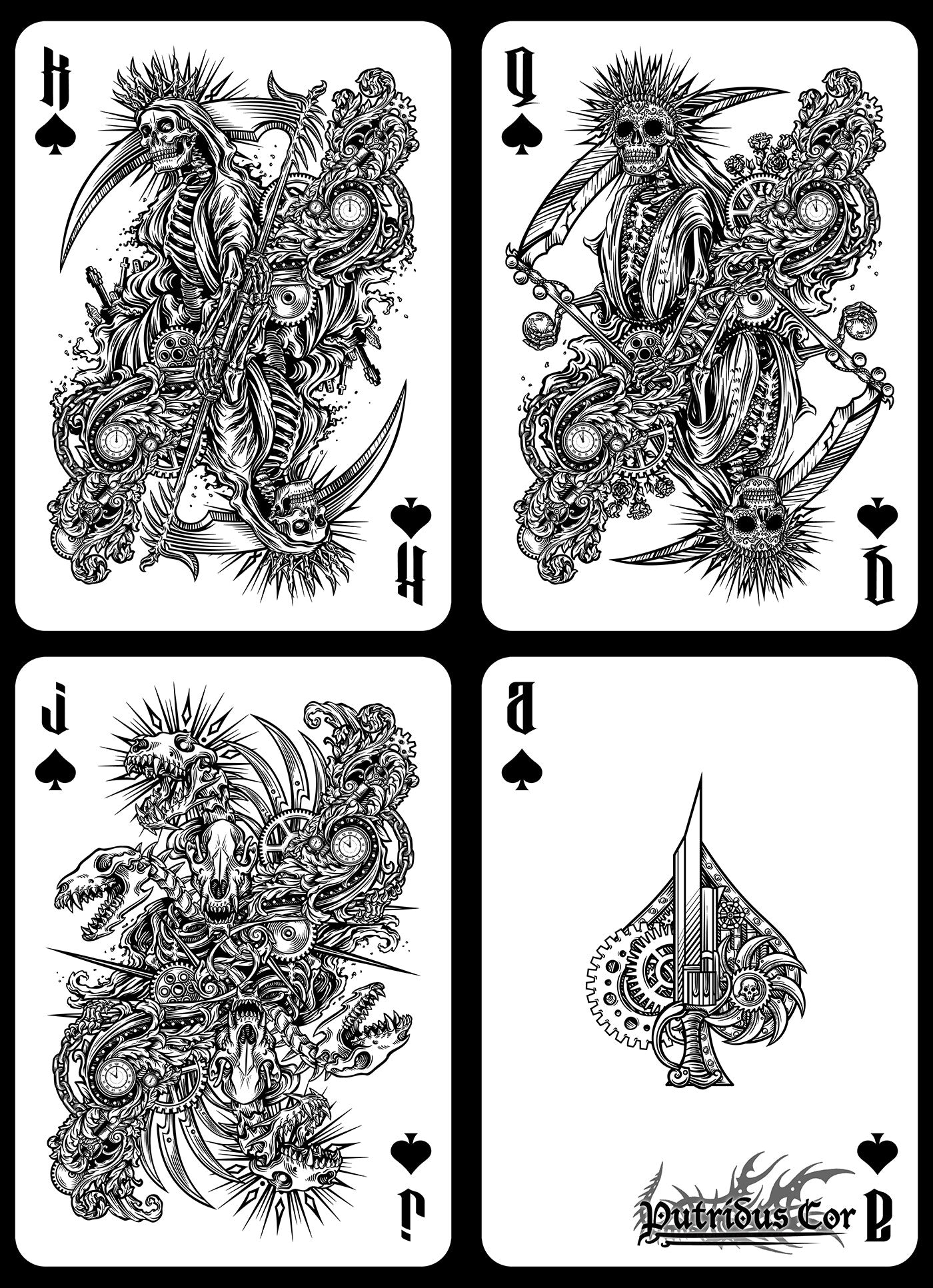 [A PEDIDO] Mortalis Machina - Premium Playing Cards