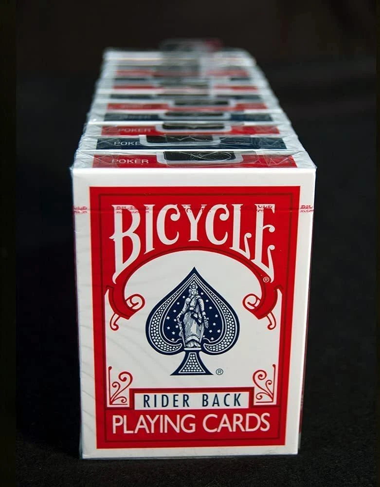 BICYCLE® RIDER BACK STANDARD (BLUE SEAL) - Brick 12 barajas  (6 sets)