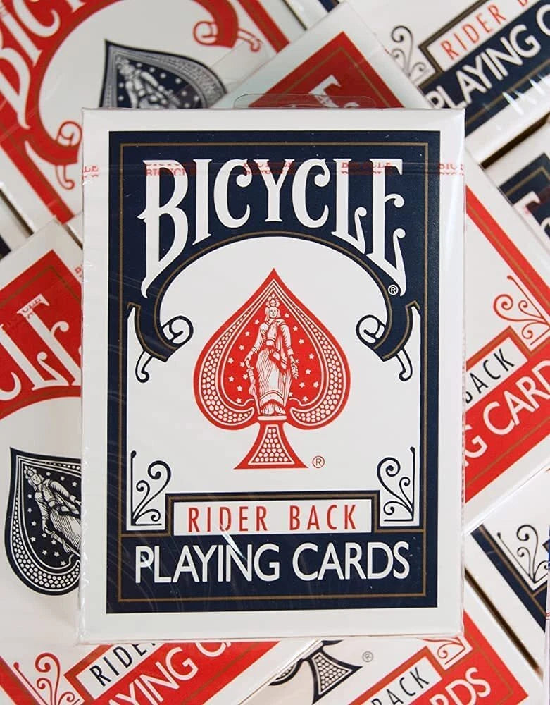 BICYCLE® RIDER BACK STANDARD (BLUE SEAL) - Brick 12 barajas  (6 sets)